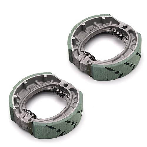 Kucehiup CG125 Brake Drum Shoe Pad 2pcs Universal 105mm PAD Shoe for 6.5 Hp 196cc MB165 MB200 BT200X CT200U Motorsports Mini Bike CRF70 TaoTao GY6 49cc 50cc Scooter Moped ATV (Grey-green)