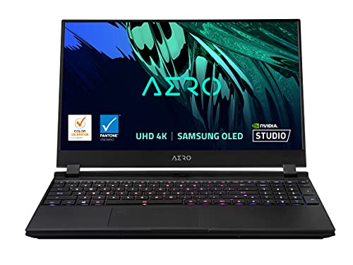 GIGABYTE AERO 15 OLED XD - 15.6' UHD 4k AMOLED IPS, Intel Core i7, NVIDIA GeForce RTX 3070 Laptop GPU 8GB GDDR6, 16GB RAM, 1TB SSD, Win11 Pro, Creator Laptop (AERO 15 OLED XD-73US624SR)