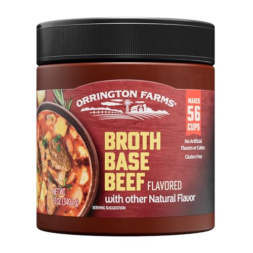 Orrington Farms Beef Flavored Broth Base & Seasoning, 12 Ounce