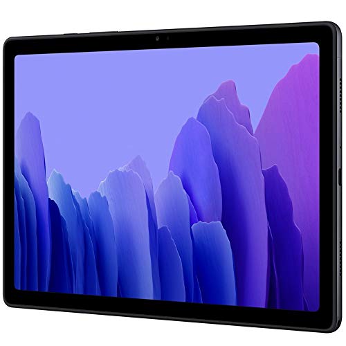 Samsung Galaxy Tab A7 10.4' (2020, WiFi + Cellular) 32GB 4G LTE Tablet & Phone (Makes Calls) GSM Unlocked, International Model w/US Charging Cube - SM-T505 (WiFi + Cellular, Dark Gray)