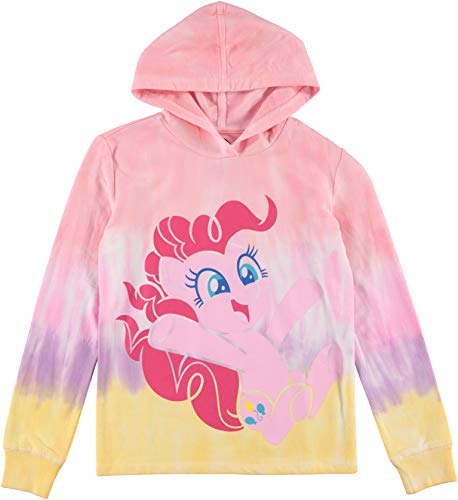 My Little Pony Girls Tie Dye Graphic Hoodie - Rainbow Dash/Pinkie Pie Sizes 4-16 (7-8, Pinkie Pie)