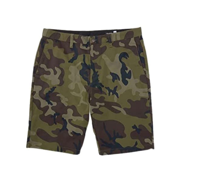 Volcom Men's Vmonty 22' Stretch Chino Short Green Combo