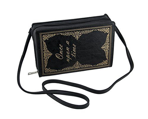 Once Upon a Time Storybook Look Structured Cross Body Purse Black