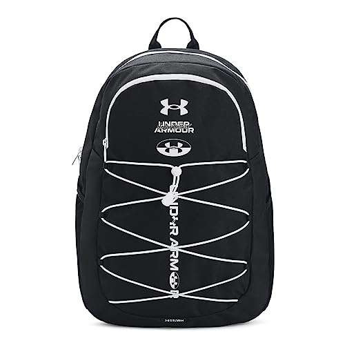 Under Armour Hustle Sport Backpack, (019) Black/Black/White, One Size Fits All