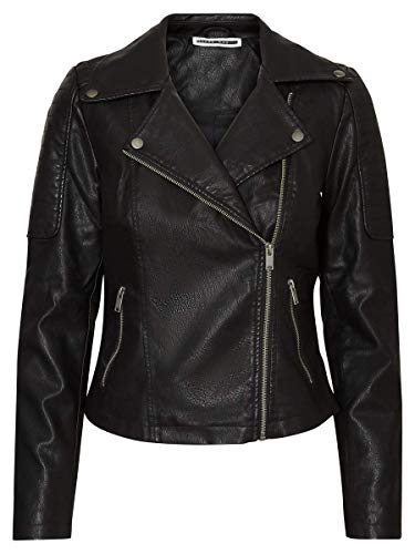 Noisy May Nmrebel Jackets Women Black - M - Leather Jackets/Imitation Le Outerwear