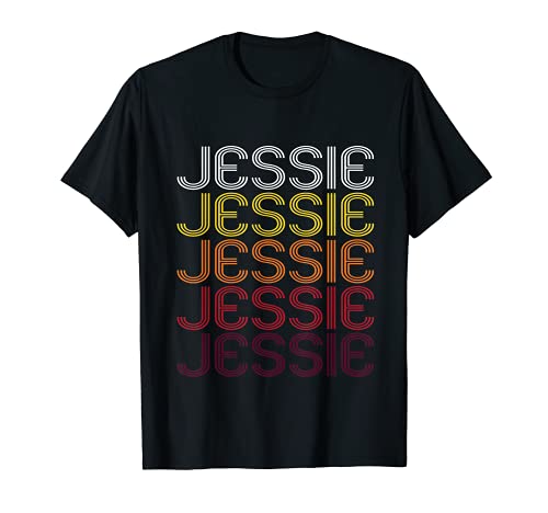 Jessie Retro Wordmark Pattern - Vintage Style T-shirt