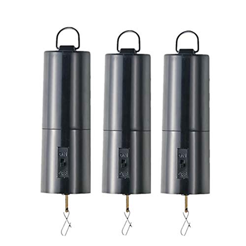 FENELY Wind Spinner Motor Battery Operated for Hanging Display Yard Black Wind Spinners Outdoor Sculptures - Load Capacity of 4 Pounds 3 Pack