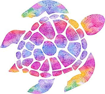 MR3Graphics Magnet Sea Turtle Watercolor Rainbow Magnetic Car Sticker Decal Bumper Magnet Vinyl 5'