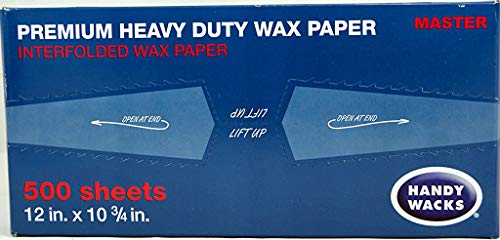 Wax Paper Premium Heavy Duty Handy Wacks 12' X 10 3/4' 1 Box of 500