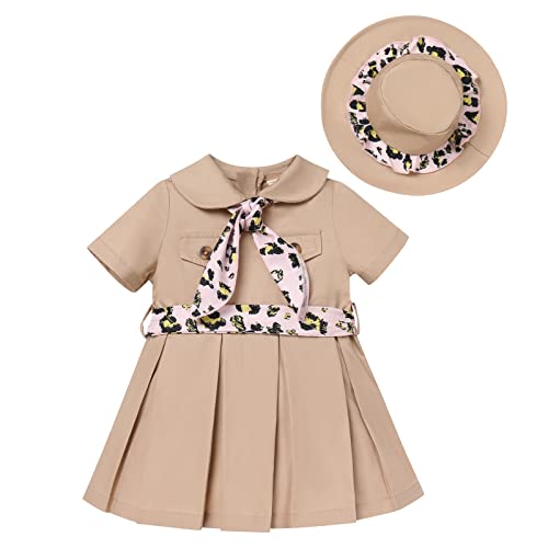 Baby Girl Wild One 1st Birthday Outfit Leopard Print Ruffle Top Bottoms Shorts Headband Hat Tropical Jungle Safari Animals Themed Cake Smash Clothing Sets for Photo Shoot Cheetah Dress 6-12 Months