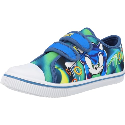 Sonic the Hedgehog Twin Strap Canvas Blue/White Canvas 13 US Little Kid