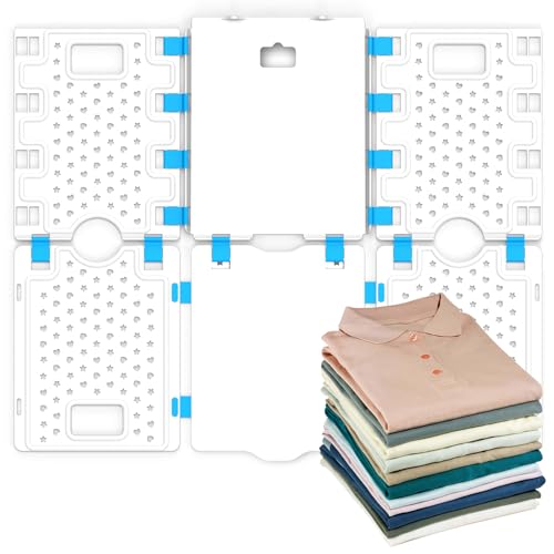 BoxLegend Version 4 Shirt Folding Board t Shirts Clothes Folder Durable Plastic Laundry folders Folding Boards Helper Tool for Adults and Children, White