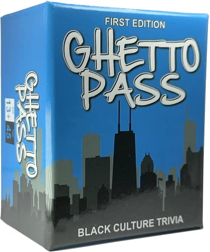 Ghetto Pass ISSA Black Culture Celebration Urban Trivia Game - Perfect Black Card Games for Black People Or Those Who Love Black Culture Games - Black Owned Family Game Nights Urban Fun for All Ages