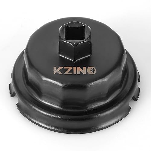 KZINO Oil Filter Wrench, Heavy Duty Engine Tool Removal Socket Tool for Lexus, Toyota, RAV4, Camry, Tundra, Highlander, Sienna and More-Cup Style