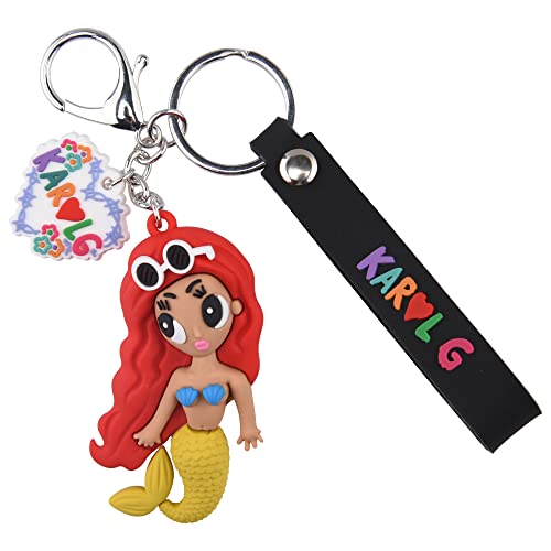 Karol G Keychain Key Ring Wristlet Keychains Accessories Car Key Decorations for Women and Girls TRS018-k630