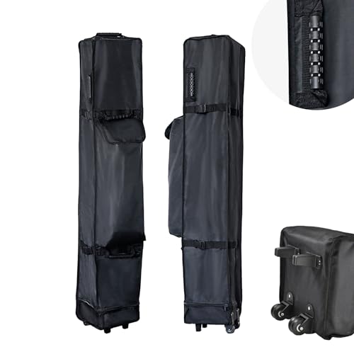 Inlun Outdoor Canopy Portable Folding Bag for 10x10 Pop Up Canopy Tent, Heavy Duty Roller Bag Wheeled Bag, 10x10 FT