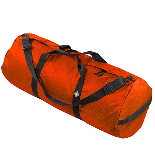 North Star Sports SD1640 Diamond Ripstop Standard Duffle Gear Bag 16'H x 16'W x 40'L, 131 Liter, International Orange Duffel Northstar Bags