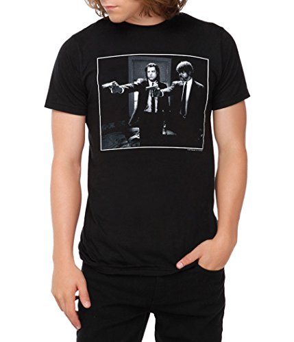 Pulp Fiction Jules and Vincent T-Shirt-Medium Black