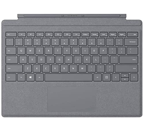 Microsoft Surface Pro Signature Type Cover - Constructed with Alcantara, Durable, Stain-Resistant Material, Light Charcoal - FFQ-00141