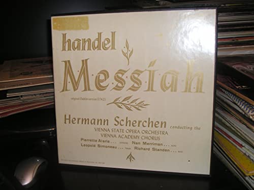 HANDEL, MESSIAH, ORIGINAL DUBLIN VERSION, HERMANN SCHERCHEN CONDUCTING, MUSIC GUILD STEREO BOX SET