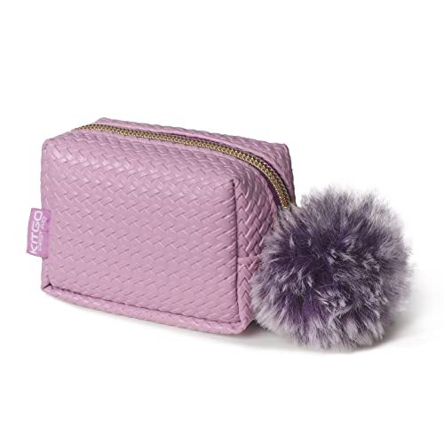 Kitgo Mini Bag Emergency Kit for Purse with 38 Pcs First Aid Items Womens Gift for Mother's Day, Best Friend, Bride, Daughter, Girlfriend-Purple