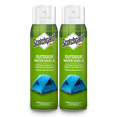 Scotchgard Outdoor Water Shield, Water Repellent Spray for Outdoor Summer and Spring Gear and Patio Furniture, Fabric Spray for Protection Against the Rainy Spring Weather, 21 Ounces (2 Cans)