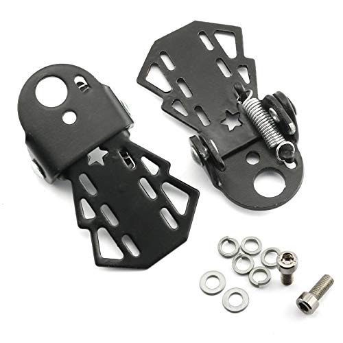 Ruiling 1 Pair Bike Rear Pedals for Folding Bike Footrests Accessories
