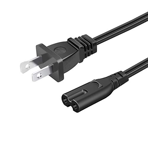 UL Listed 8.2ft 2 Prong AC Power Cord for Xbox One 1 Series X S Game Console Power Adapter Supply Cord Cable Replacement