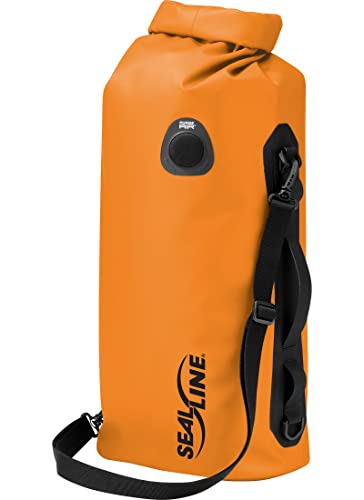 SealLine Discovery Deck Waterproof Dry Bag with PurgeAir, Orange, 20-Liter