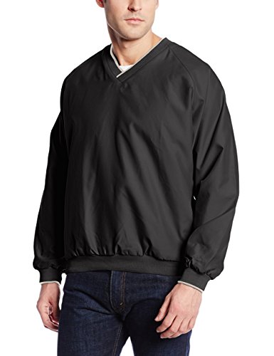 Charles River Apparel mens Legend Windshirt (Regular & Big-tall Sizes) Windbreaker Jacket, Black/Light Khaki, 3X-Large US