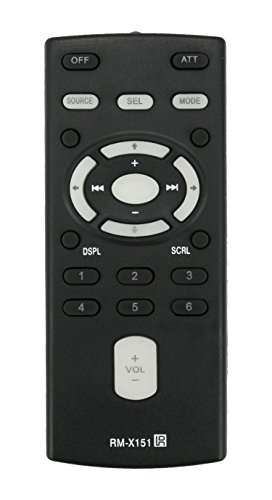 New RM-X151 Replace Remote fit for Sony CD MP3 DVD Car Stereo RM-X153 CDX-GT610Ui CDX-GT410Ui CDX-GT310 CDX-GT510 CDX-GT81UW CDX-R505 CDX-RA700 MEX-1GP 1-479-077-14 CDXGT340 CDXGT540UI CDXGT640U