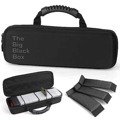 CDBXPRG 1000 Trading Card Storage Box for Cards Against Humanity,Baseball Card Carrying Case for MTG,Sports Cards Travel Organizer for Pokemon,Playing Card Case for Yugioh Black