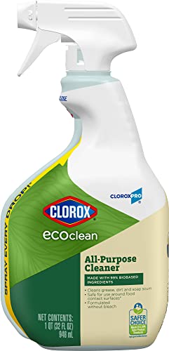 Clorox CloroxPro EcoClean All-Purpose Cleaner Spray Bottle, 32 Fluid Ounces