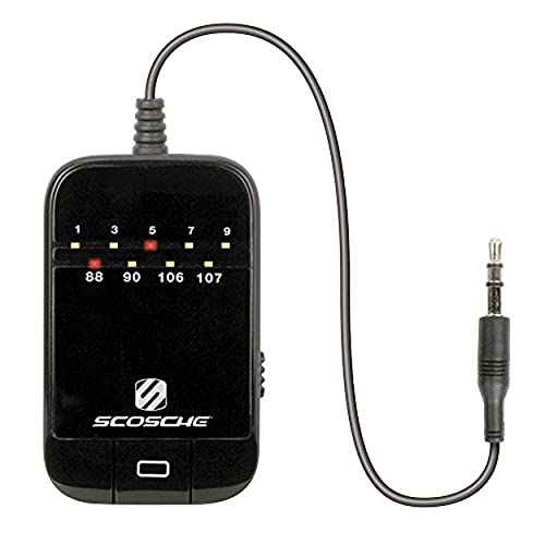 Scosche FMT5 TuneTone Universal FM Stereo Transmitter for Mobile Devices, Black Small