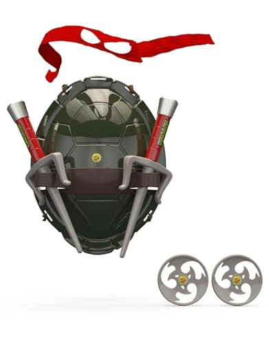 Kejycc Superhero Cosplay Turtle Shell Costume - Ninja Weapon Toys Set, Halloween Costume birthday party Favors for Kids