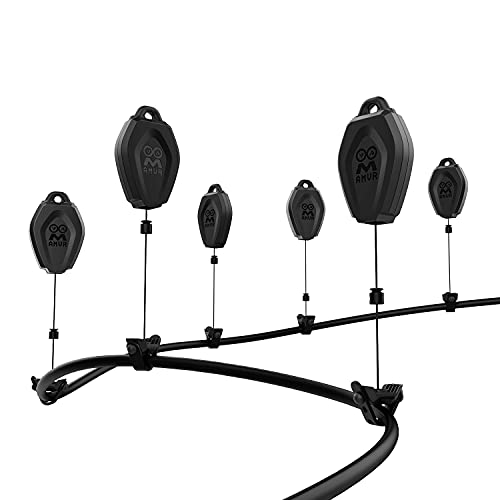 AMVR [Pro Version] VR Cable Management System, 6 Packs Ceiling Pulley System for Oculus Quest/Quest 2/Rift/Rift S/Valve Index/HTC Vive/Vive Pro/HP Reverb G2/PSVR VR Cord Accessories, VR Link Cable