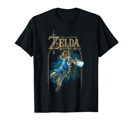 Zelda Breath Of The Wild Link Arch Shot Logo Graphic T-Shirt T-Shirt