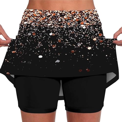 GUSYBG Hike Must Haves,Skirt Pleated Women's Pocket Pants Solid Mid Waist Culottes Short Skirts Skinny Pants Skirt womens shorts high waisted