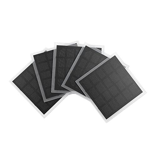 SUNYIMA 5Pcs 5V 1W Mini Solar Panels 3.93' x 3.93' for Solar Power Mini Solar Cells DIY Electric Toy Materials Photovoltaic Cells Solar DIY System Kits