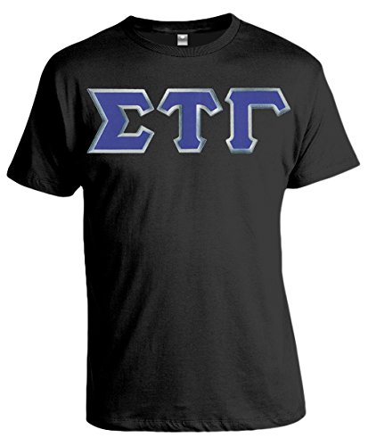 Sigma Tau Gamma Lettered T-Shirt Large Black