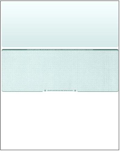 Business Voucher Check Stock - 1000 Sheets, Check in Middle, Green Diamond