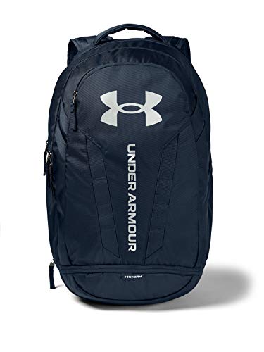 Under Armour Unisex-Adult Hustle 5.0 Backpack , Academy Blue (408)/Silver , One Size Fits All