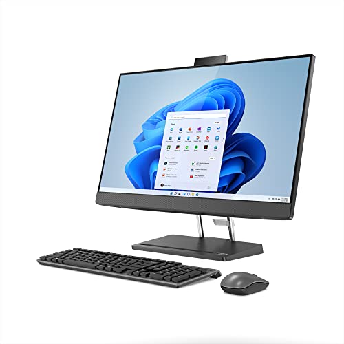 Lenovo IdeaCentre AIO 5i - 2023 - All in One Desktop Computer - Mouse & Keyboard Included - 27' Touchscreen QHD Display - Windows 11-16GB Memory - 512GB Storage - Intel Core i7-13700H,Black