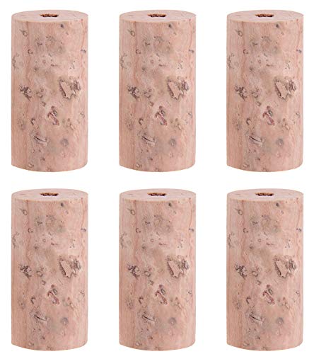 Jiayouy 6pcs Flute Headjoint Cork Plugs Natural Corks Cap Flute Repair Part Accessaries