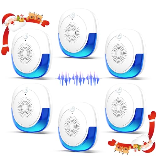 Upgraded Ultrasonic Pest Repeller 6 Packs, Indoor Mosquito Repellent, for Rodent, Roach, Mouse, Bugs, Mice, Spider, Electronic Plug in Pest Control for House, Garage, Warehouse,Hotel