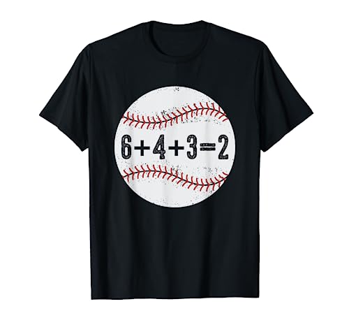 Funny 6+4+3=2 Double Play Baseball Gift T-Shirt