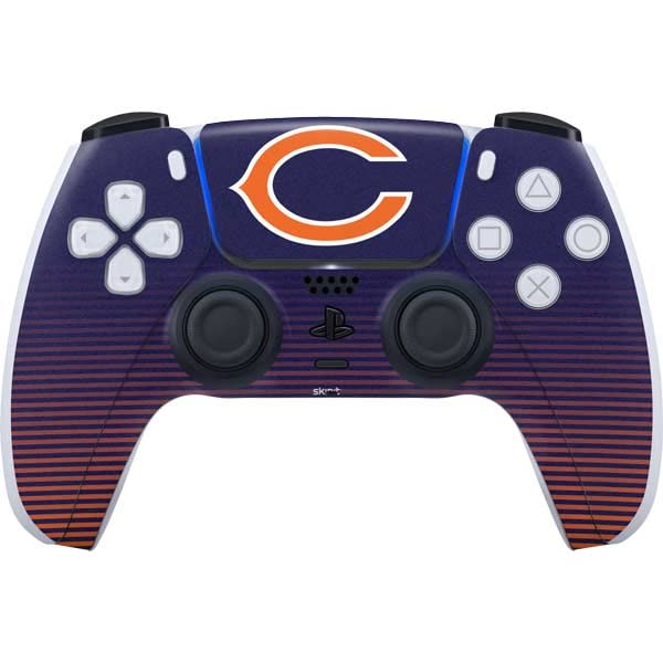 Skinit Gaming Decal Skin Compatible with PS5 and Compatible with PS5 Digital Edition DualSense Controller - Officially Licensed NFL Chicago Bears Breakaway Design