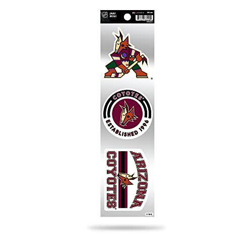 Rico Industries NHL Hockey Arizona Coyotes Retro Decal Set, White