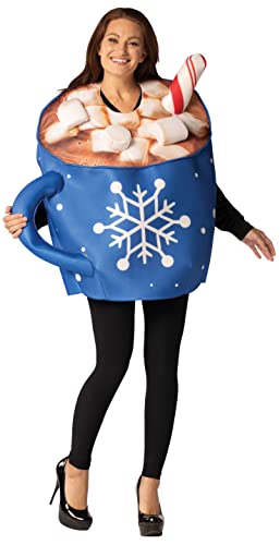 Rasta Imposta Cup of Hot Chocolate Halloween Costume Homemade Cocoa Fall Christmas Funny Dress Up Mens Womens Costumes, Adult One Size
