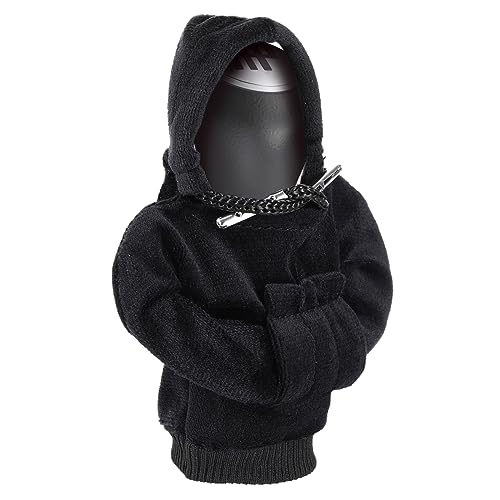 Gear Shift Hoodie, Universal Car Gear Shift Knob Cover, Funny Sweater Shifter Hoodie, 4.7 Inch Gear Stick Hoodie Protector Decoration(Black)